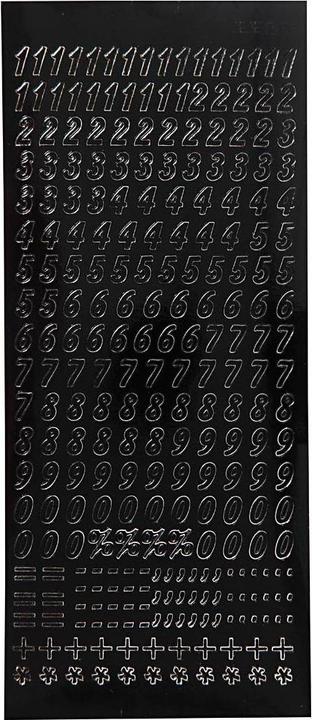 Immagine prodotto Creativ Company Adesivi numeri piccoli neri, 1 foglio