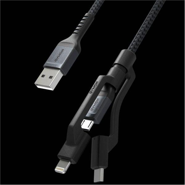 Actual product image Nomad 3-in-1 USB cable (1.50 m, USB 2.0, 12 W)