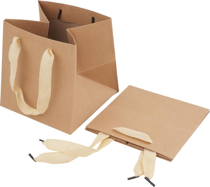 Produktbild VBS Kraftpapiertüte quadratisch, 2 Stück (2x)