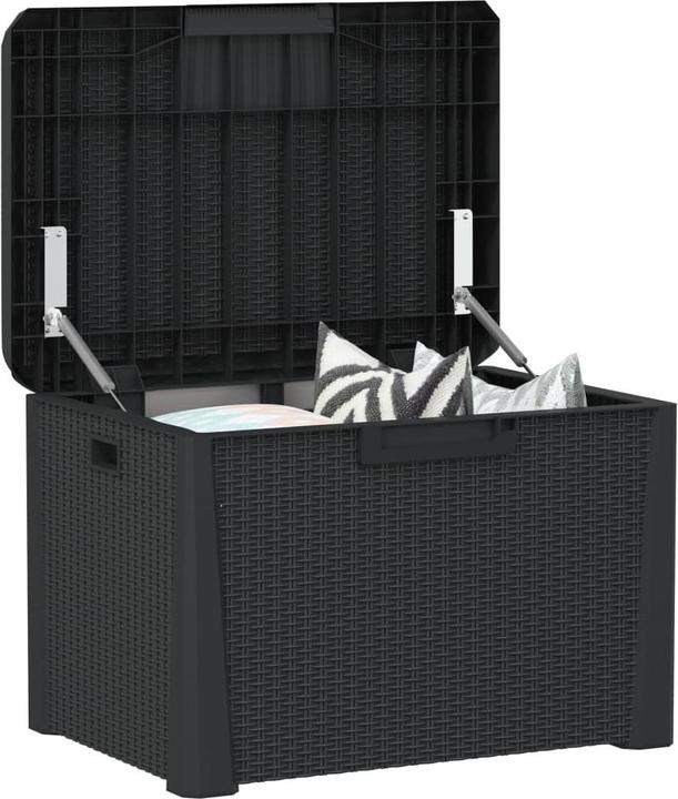 Image du produit VidaXL Gartentruhe Anthrazit 125 L PP,Farbe: Anthrazit,Material