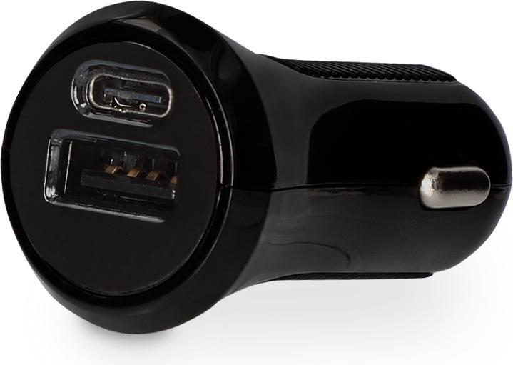 Actual product image Contact CAR CHARGER 15,5W 2 OUTPUTS USB A AND C