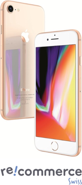 Actual product image Re!commerce iPhone 8 (64 GB, Gold, 4.70", 12 Mpx, Single SIM, B / Very good)