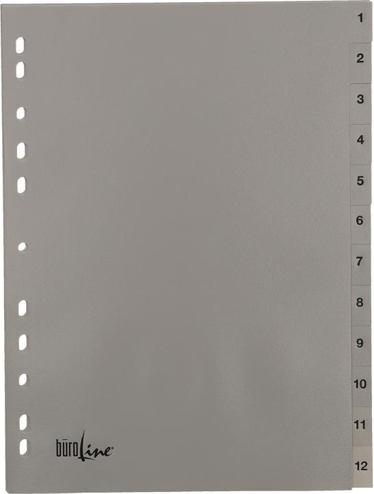 Actual product image BüroLine Index PP grey A4