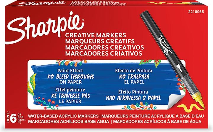 Produktbild Sharpie Kreativmarker Pinselspitze Acryl gelb (1x)