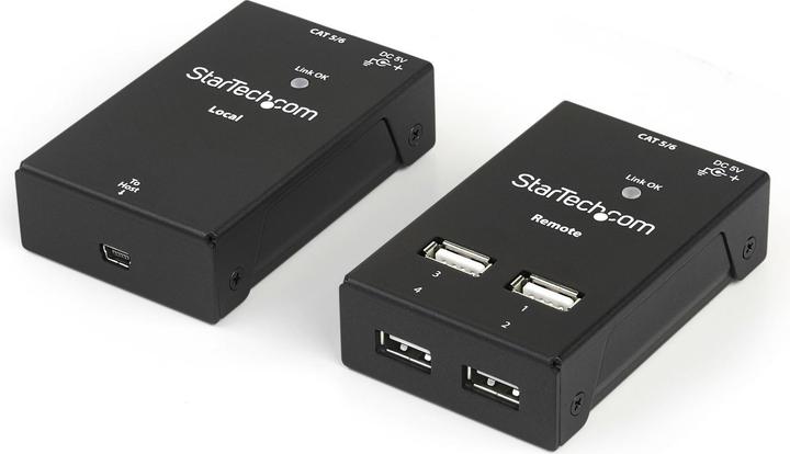 Produktbild StarTech 4 port USB Extender over CAT5/6 (4 Ports)