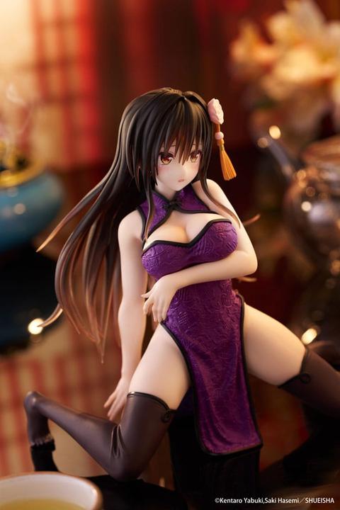 Actual product image Taito To Love Ru Darkness Desktop Cute PVC Statue Yui Kotegawa (Chinese Dress Ver.) 13 cm