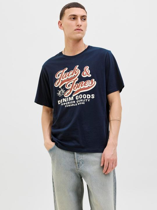 Actual product image Jack & Jones Jjelogo Tee Ss O-Neck 2 Col Aw25 Sn (M)