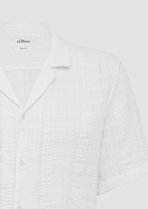 Actual product image S.Oliver Hemd Resort Fit: Kurzarm-Hemd mit Jacquard-Streifen (3XL)
