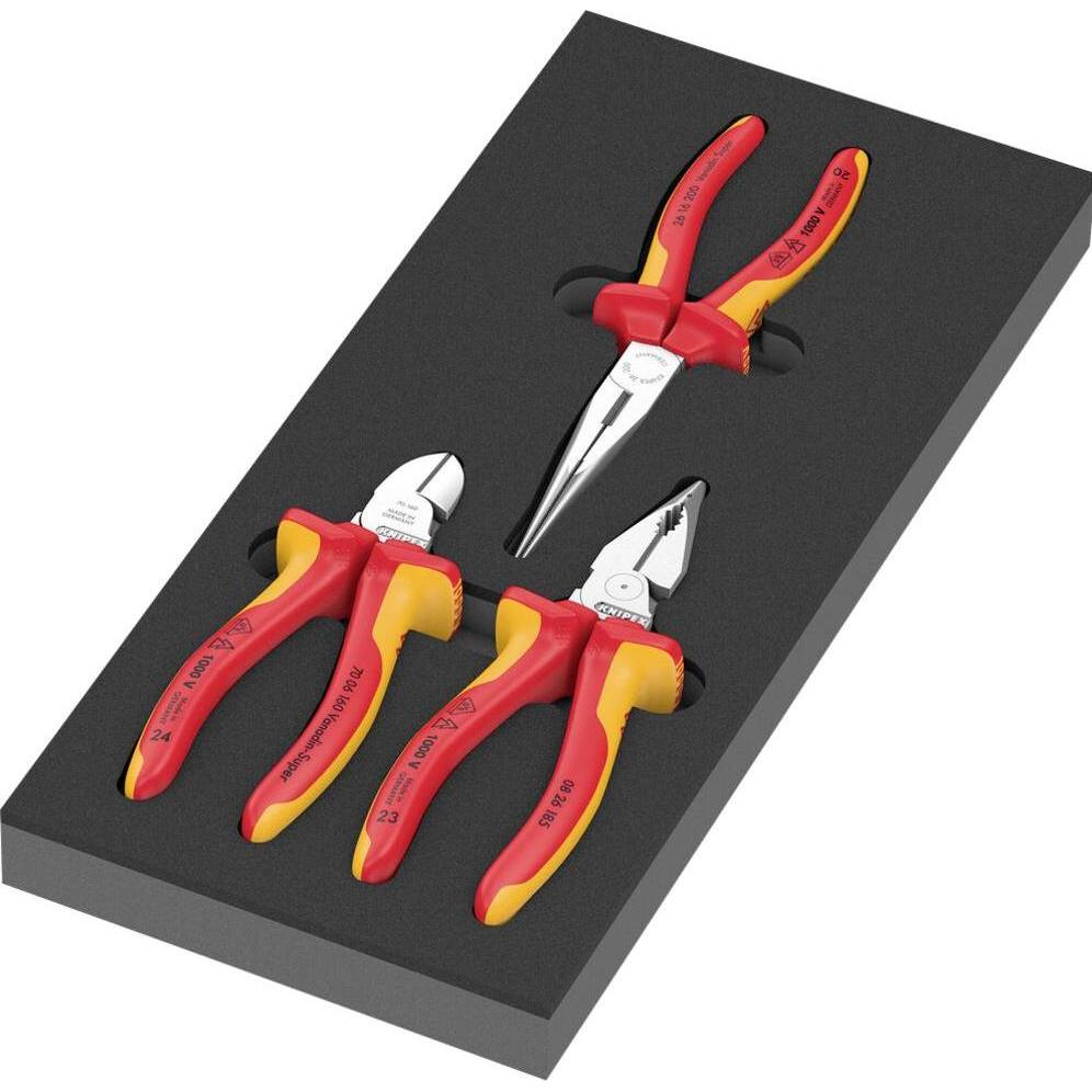 Wera, Zubehör Werkzeugaufbewahrung, Schaumstoffeinlage KNIPEX Zangen Set VDE 1 9784