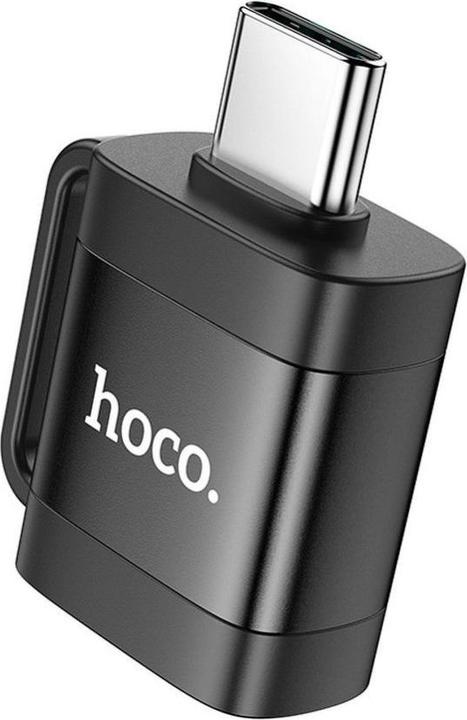 Actual product image Hoco Cable adapter OTG Type C (male) to USB A (female) 3A UA31C black (USB-A, USB-C)