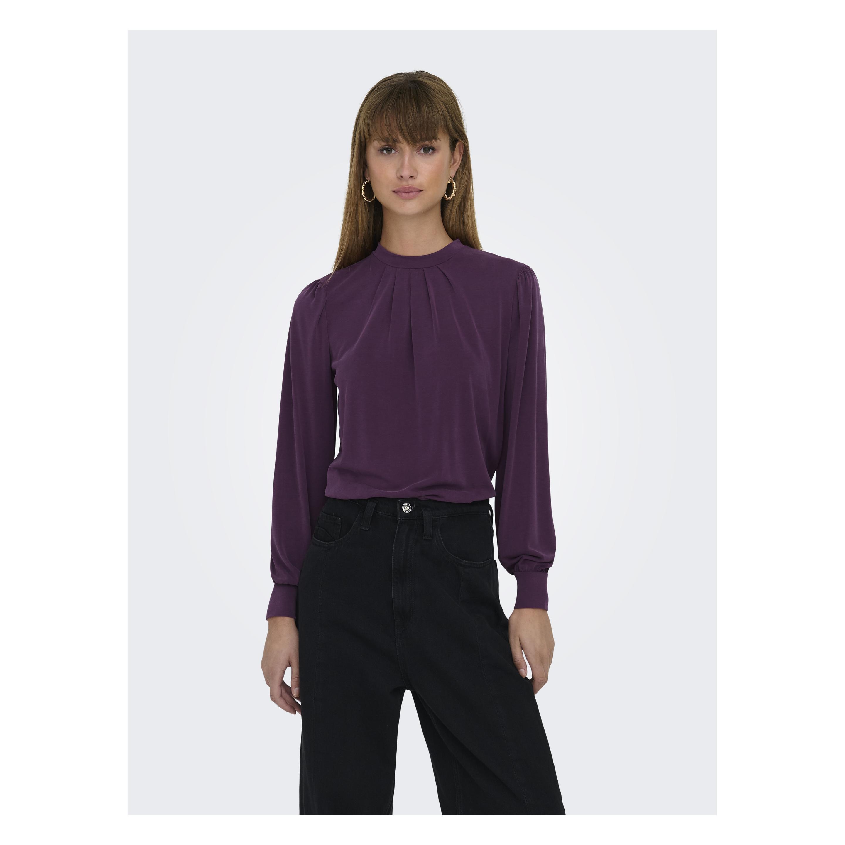 Only, Blusen, Onlfree Life L/S Modal Highneck Top Jrs, (Xs)