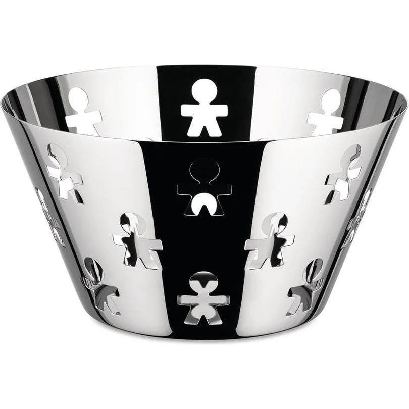 Alessi, Dekoschale, Korbschale silberfarben