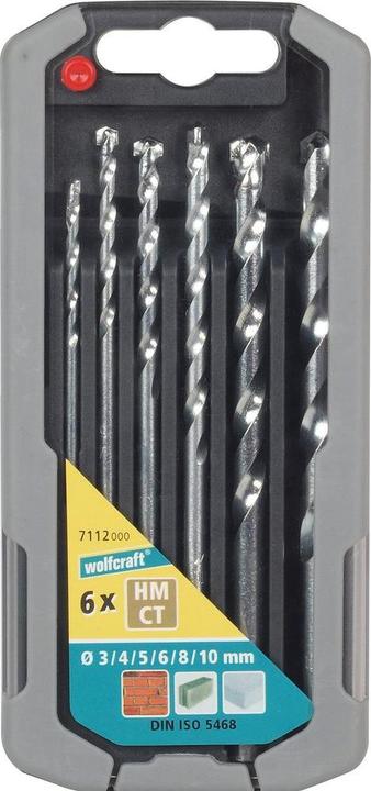 Produktbild wolfcraft 1 Steinbohrer-Set HM 6-tlg. ø3-10mm (10 mm, 3 mm, 4 mm, 5 mm, 6 mm, 8 mm)