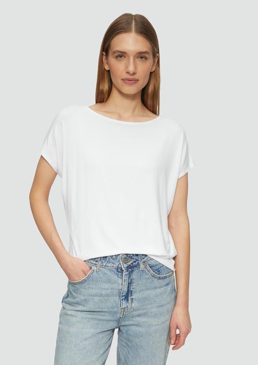 Produktbild S.Oliver T-Shirt Fliessendes Jersey-Shirt mit überschnittenen Schultern (36)