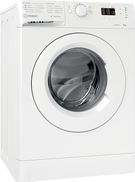 Indesit Washing machine MTWA 71252 W EE, Front loading, E, Washing capacity 7 kg, 1200 RPM, Depth 54 (7 kg, Links)