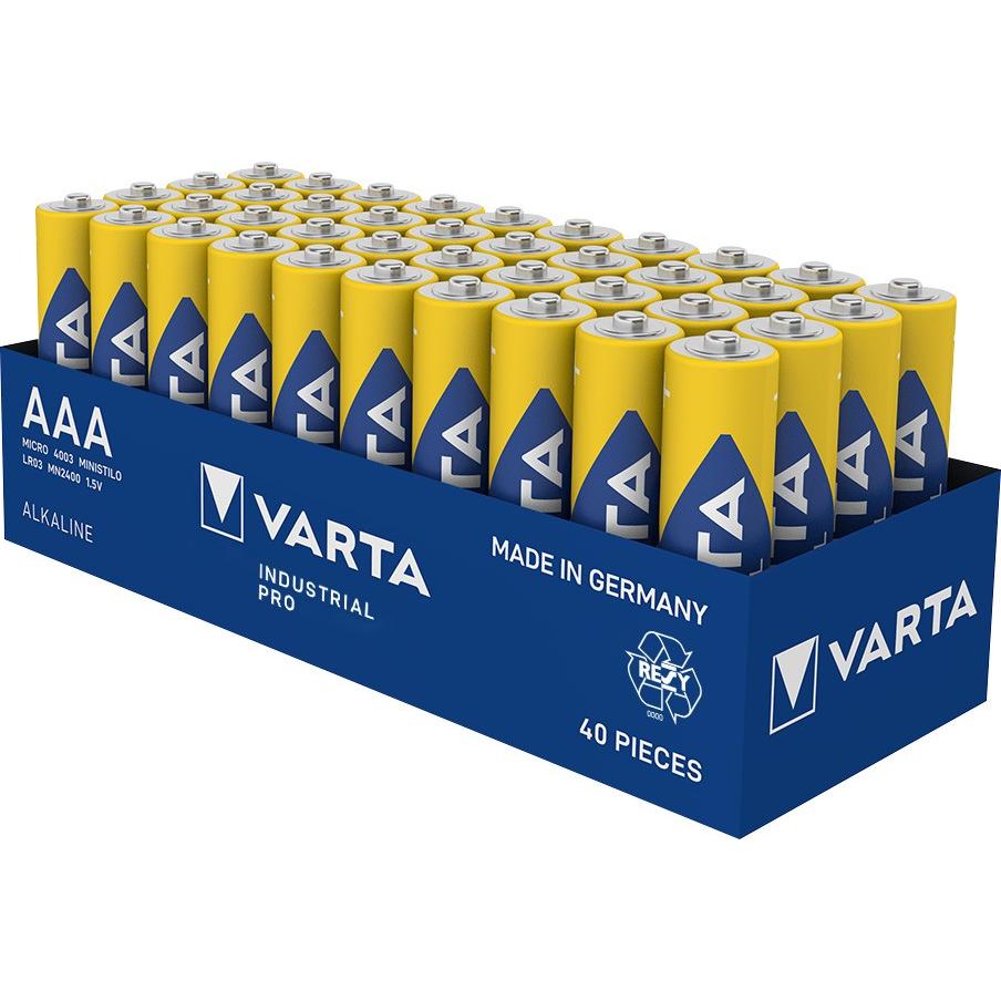 Varta Pro Industriale (40 pz., AAA / LR03 / Micro / R03 / AM4 / MN2400 / KR03, 1270 mAh), Batterie + pile