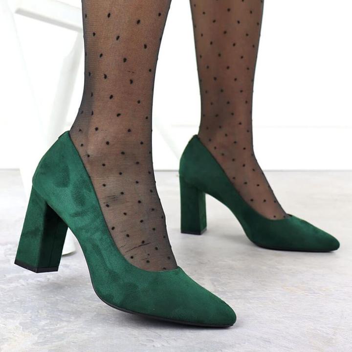 Produktbild Leone Sergio Green Suede Pointed Toe Pumps PB216 (38)