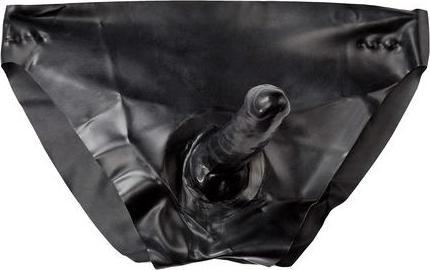 Produktbild Rimba Latex Damen Slip mit 2 Dildos (L)