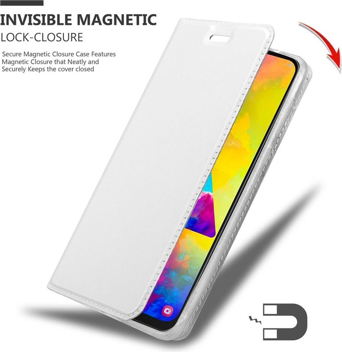 Actual product image Cadorabo Book Classy Style Cover (Samsung Galaxy M20)