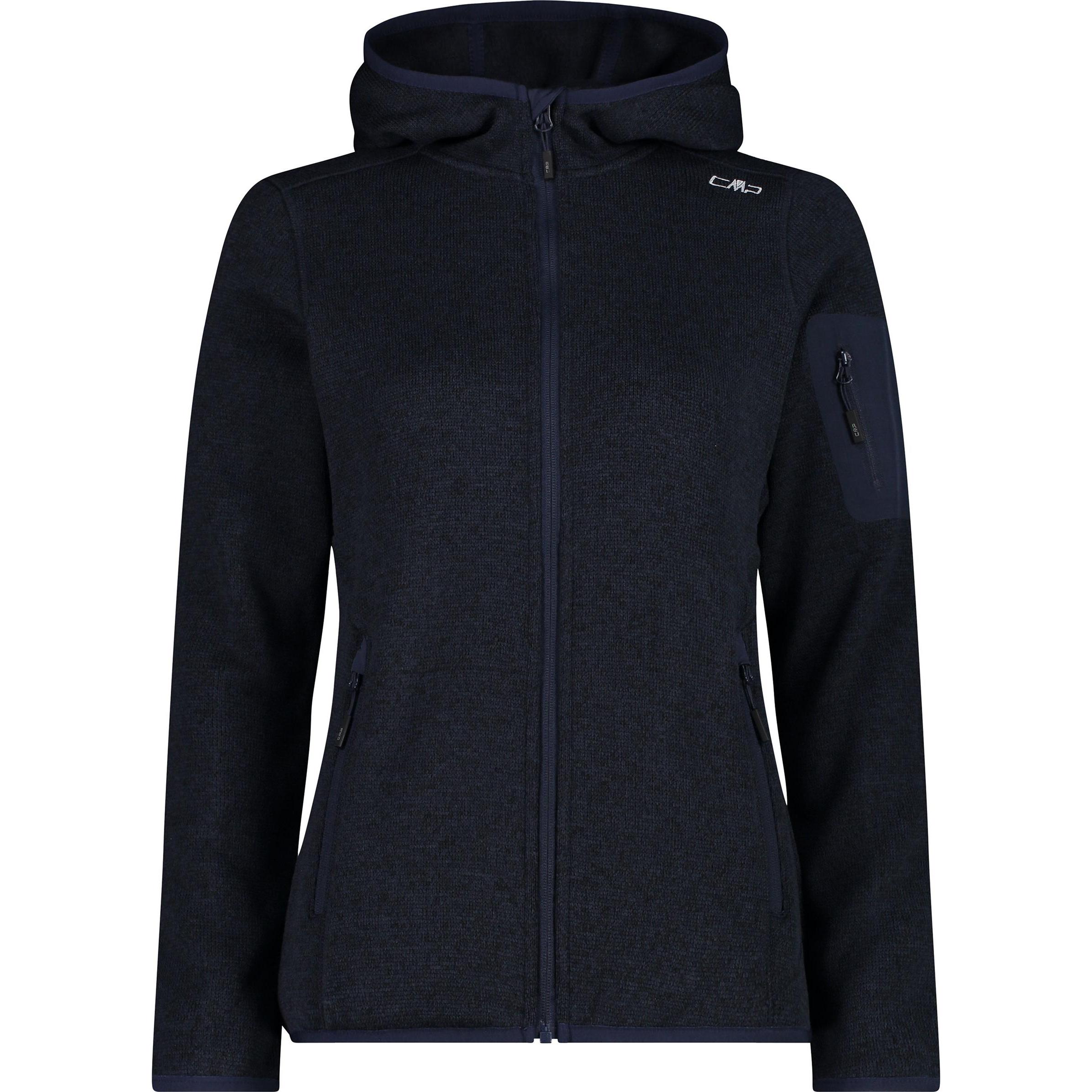 CMP Campagnolo, Damen, Jacke, Zip Hoodie (40, M), Blau, 40, M