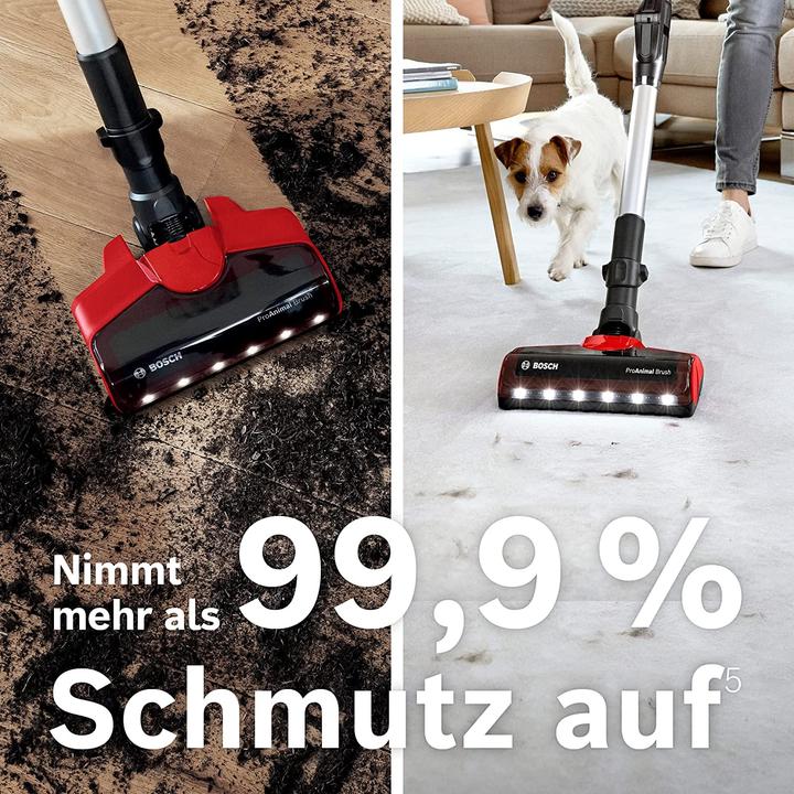Actual product image Bosch Hausgeräte Unlimited 7 ProAnimal BKS711PET with bend tube, Tornado Red