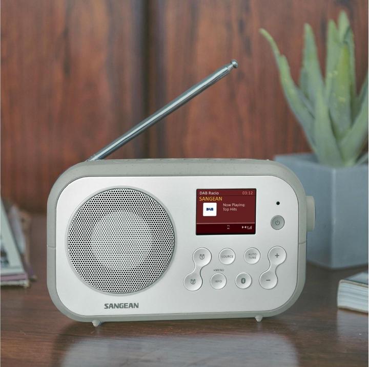 Actual product image Sangean DPR-42BT WHITE-GREY (DAB+, FM, Bluetooth)