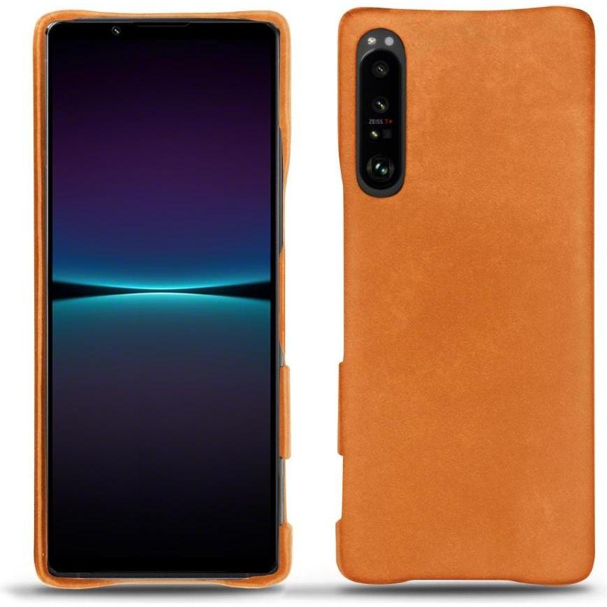 Noreve Lederschutzhülle (Sony Xperia 1 IV), Smartphone Hülle, Orange