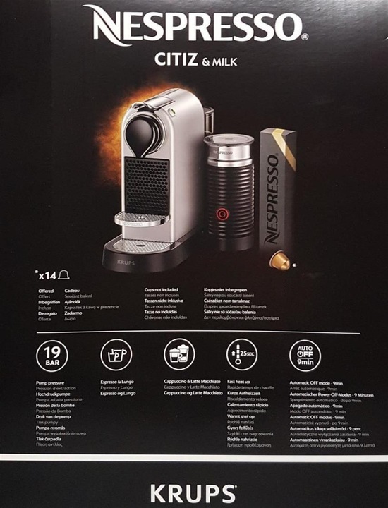 Produktbild Krups Nespresso CitiZ & Milk (NESPRESSO Original)