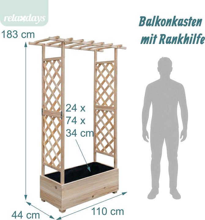 Actual product image Relaxdays Planter Trellis