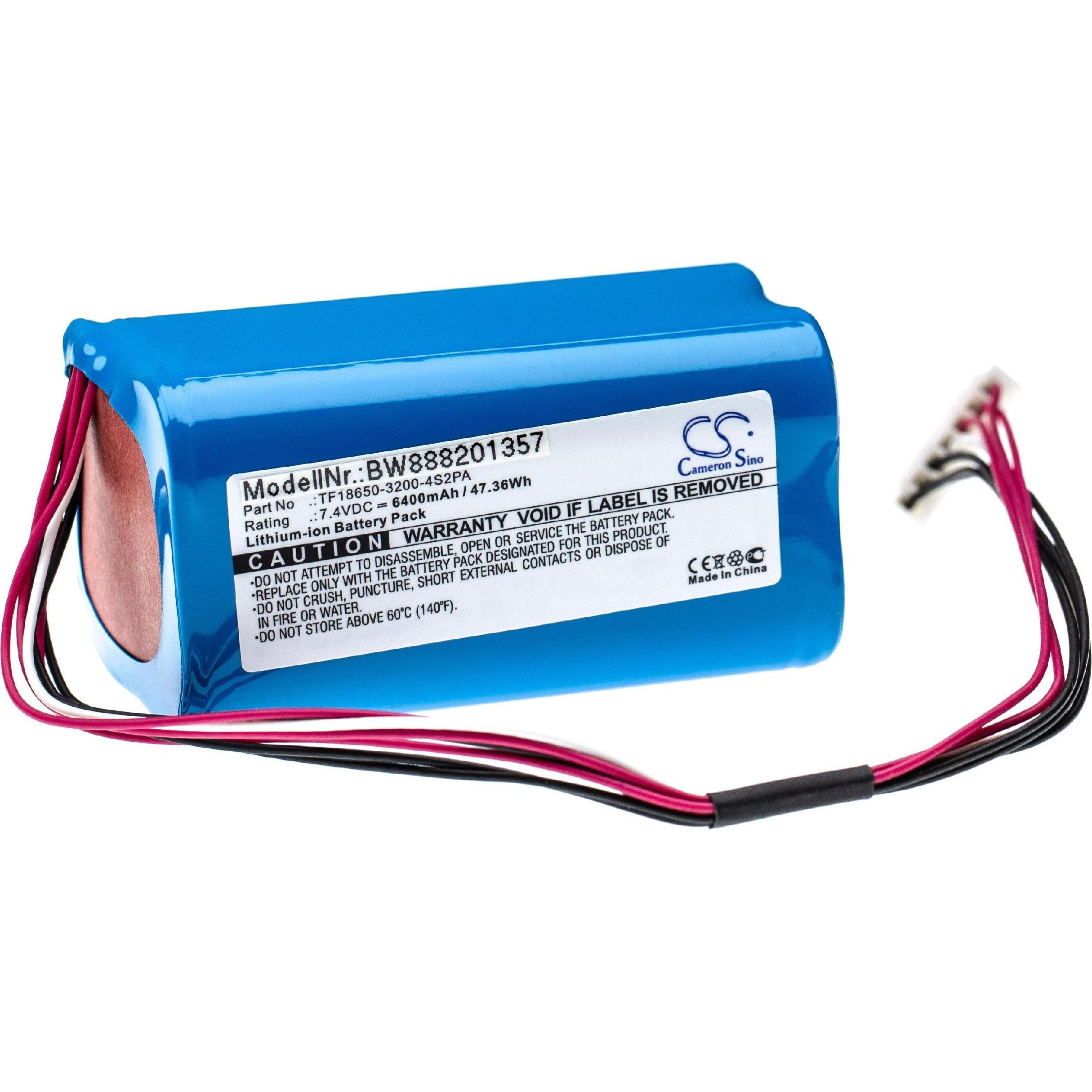 XCell Akku für Marshall Kilburn II u.a. wie TF18650-3200-4S2PA u.a. 6400mAh für Lautsprecher Boxen Speaker, Audio Zubehö...
