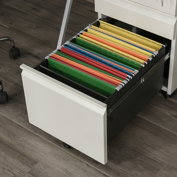 Produktbild Vinsetto Rollcontainer mit Schubladen und Ablagefläche (39 x 48 x 60 cm)