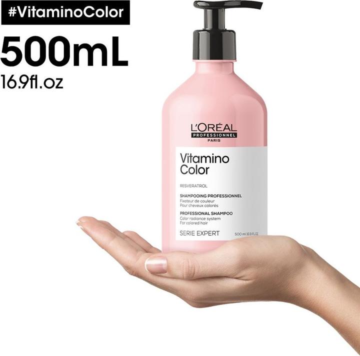 Actual product image L'Oréal Professionnel Serie Expert Vitamino Color (500 ml, Liquid shampoo)