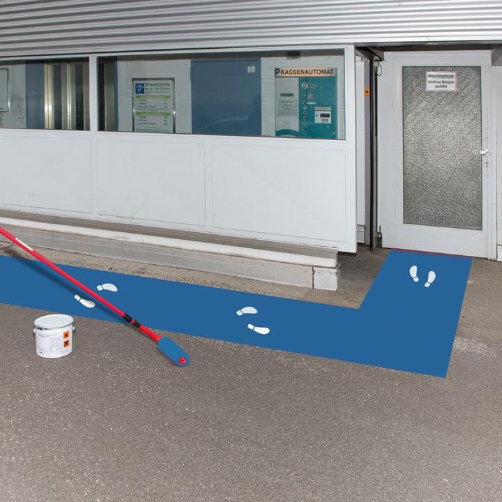 Actual product image Moravia Outdoor marking paint, capacity 5 l, traffic blue RAL 5017.