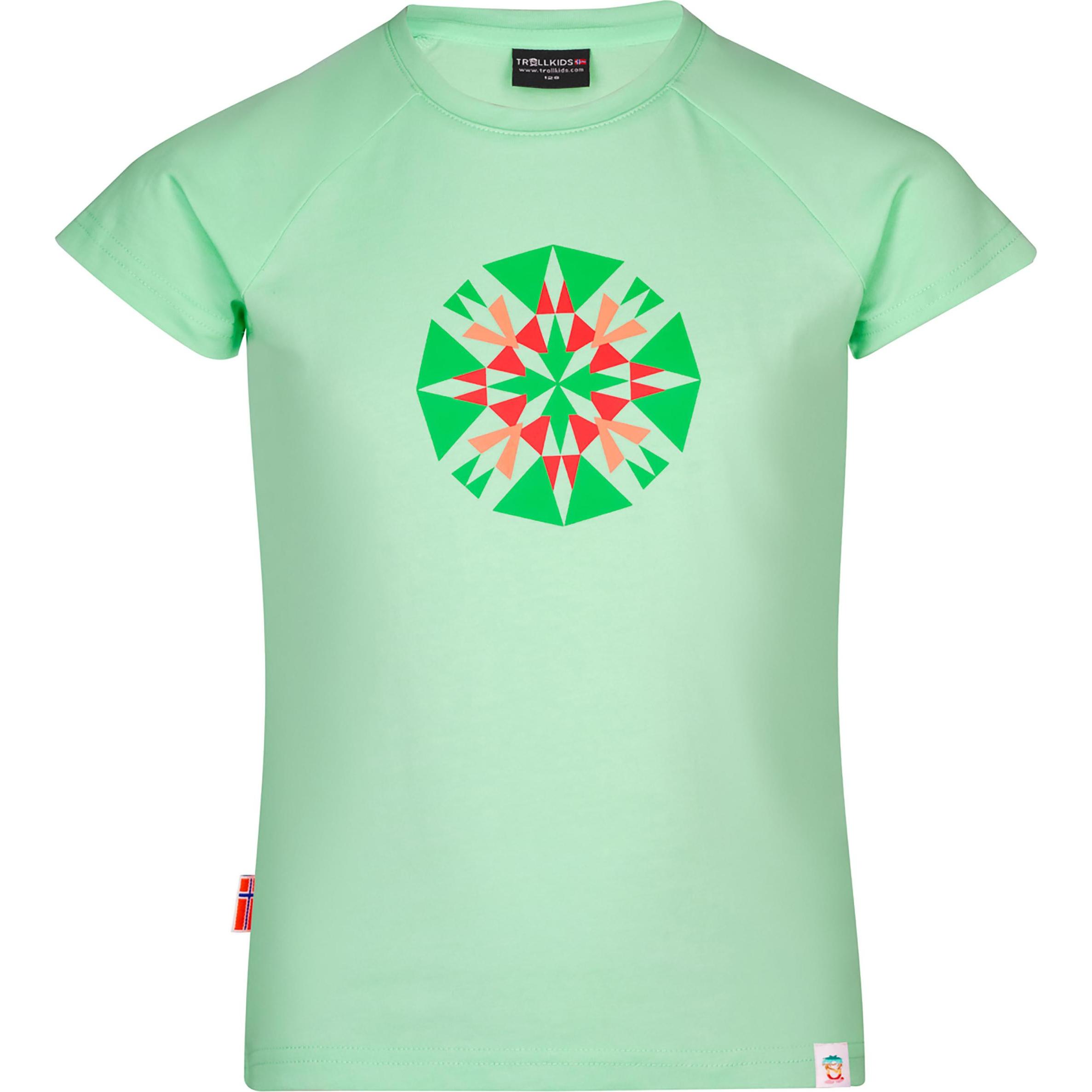 Trollkids, Unisex, Shirt, Girl's Senja T, Grün, (98)