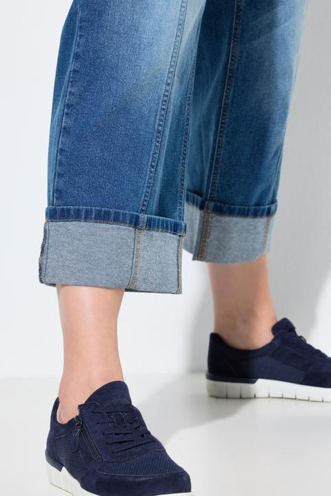 Immagine prodotto Ulla Popken Jeans modello Mary con taglio della gamba ampio e dritto e risvolti (48)