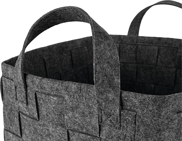 Actual product image N8werk Felt storage basket 40 cm dark grey (1 x, 40 cm)