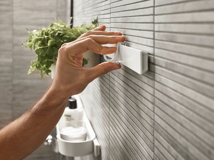 Produktbild hansgrohe WallStoris Handtuchhaken schmal