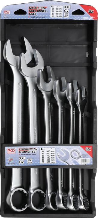 Actual product image BGS Combination Spanner Set extra long 34 - 50 mm 6 pcs. (50 mm, 38 mm, 34 mm, 36 mm, 41 mm, 46 mm)