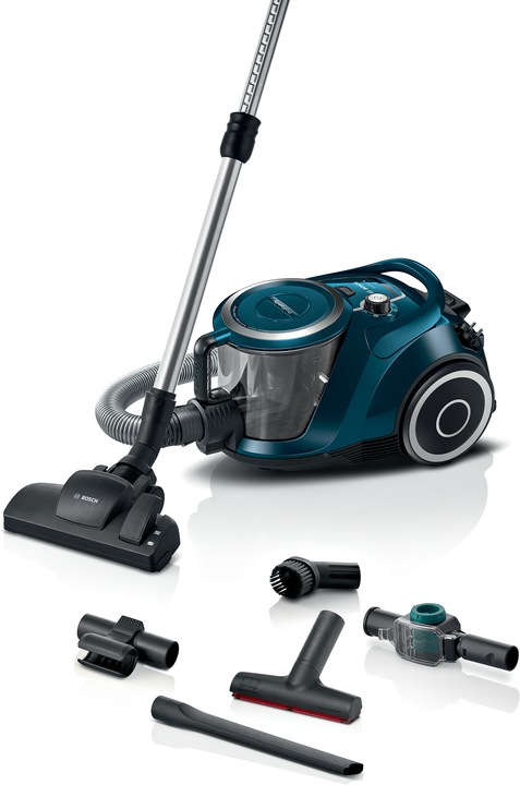 Actual product image Bosch Hausgeräte Series 6, Bagless Vacuum Cleaner, ProFamily, Blue, BGC41XFMLY
