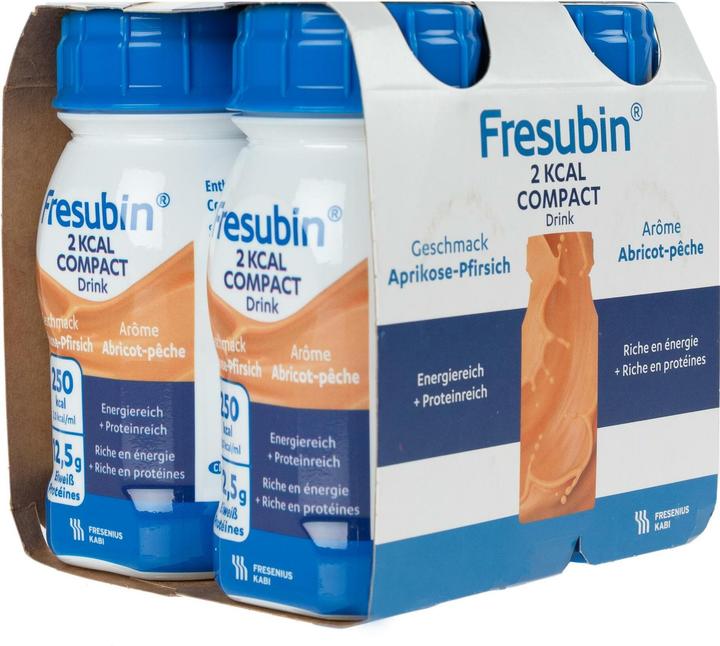 Image du produit Fresubin 2 kcal Compact Drink abricot-pêche 4 x 125 ml (Pêche, Abricot, 4 x)