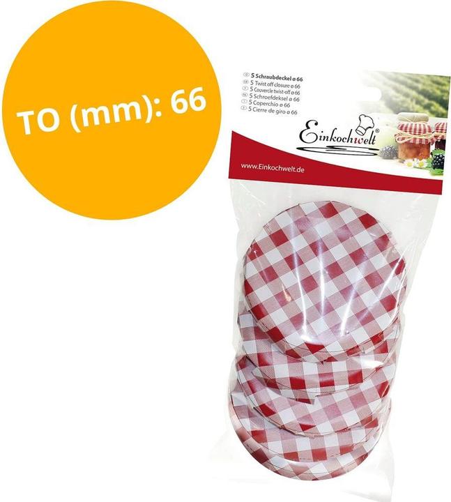 Produktbild Einkochwelt Ersatzdeckel (5 Stk.)