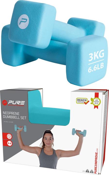 Actual product image Pure2improve Neoprene (2 x 3 kg)