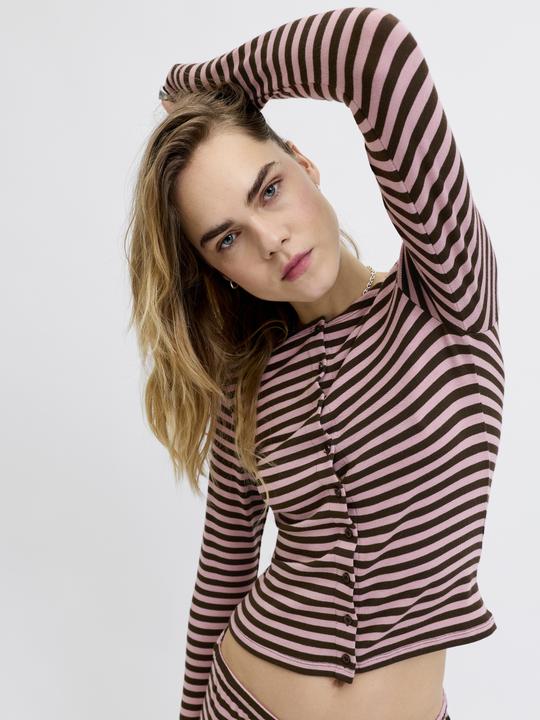 Produktbild JJXX Jxpaula Stripe Ls Cardigan Jrs Exp Ln (XL)