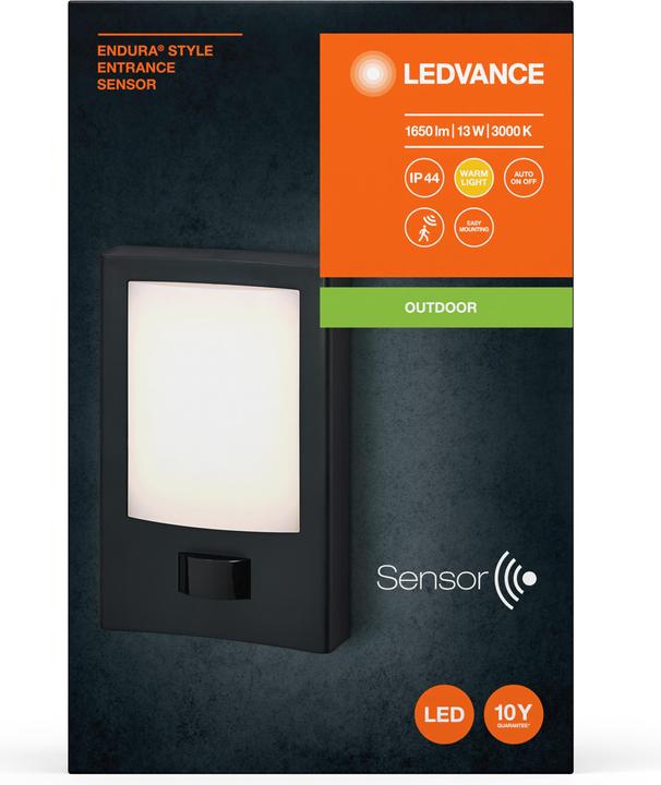 Actual product image Ledvance Endura Style Entrance Sensor Dark Grey (900 lm)