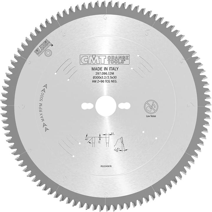 Actual product image CMT 297.096.12M Negativklinge für Nichteisenmetalle/Trespa/Alu 300 x 30 x 96T