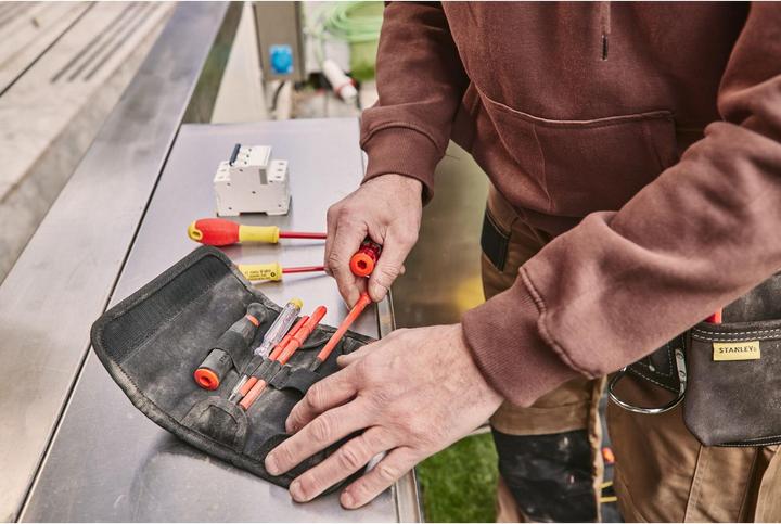 Actual product image Stanley Screwdriver Set Multi-Bit 1000V (Pozidriv cross recess (PZ), Port, Phillipps cross recess (PH))