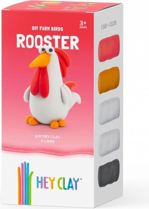 Actual product image Hey Clay rooster plastic clay