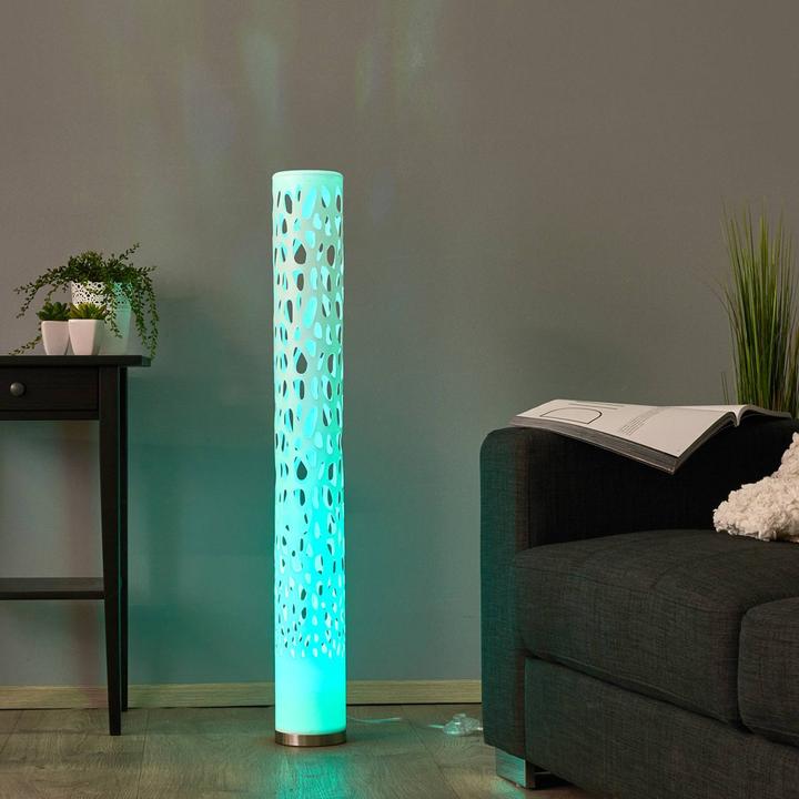 Actual product image Elc Craig floor lamp with remote control (GU10)