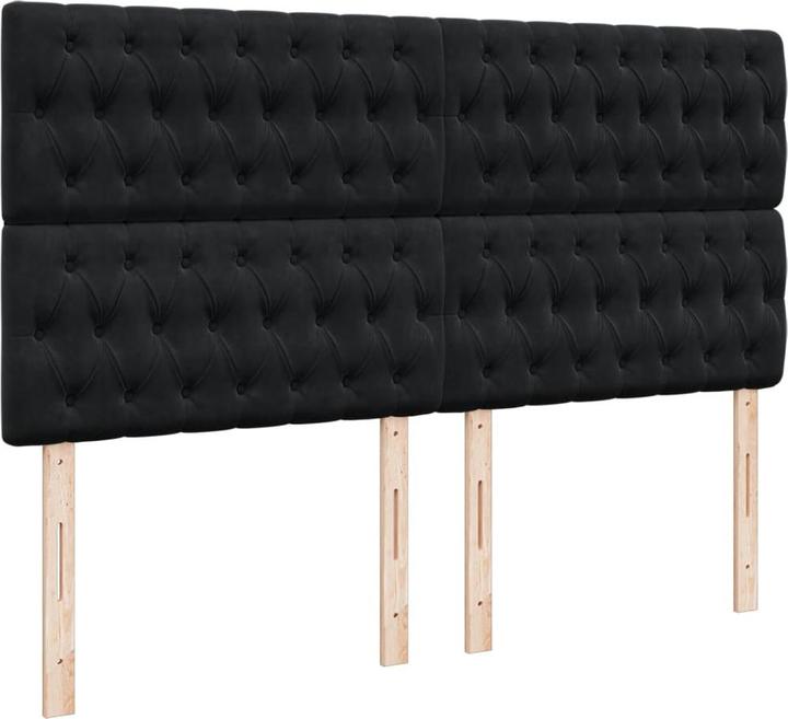 Produktbild VidaXL Bo x springbett mit Matratze 200 x 200 cm Samt (200 x 200 cm)