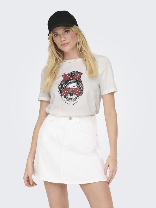 Image du produit Only Onlstella Life S/S Skull Top Cs Jrs (S)
